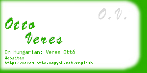 otto veres business card